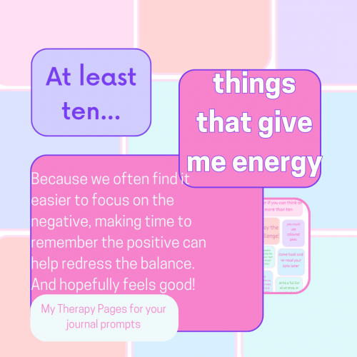 things that bring me energy